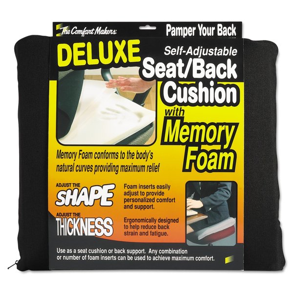 Master Caster Cushion, Seatback Deluxe, Black MAS91061